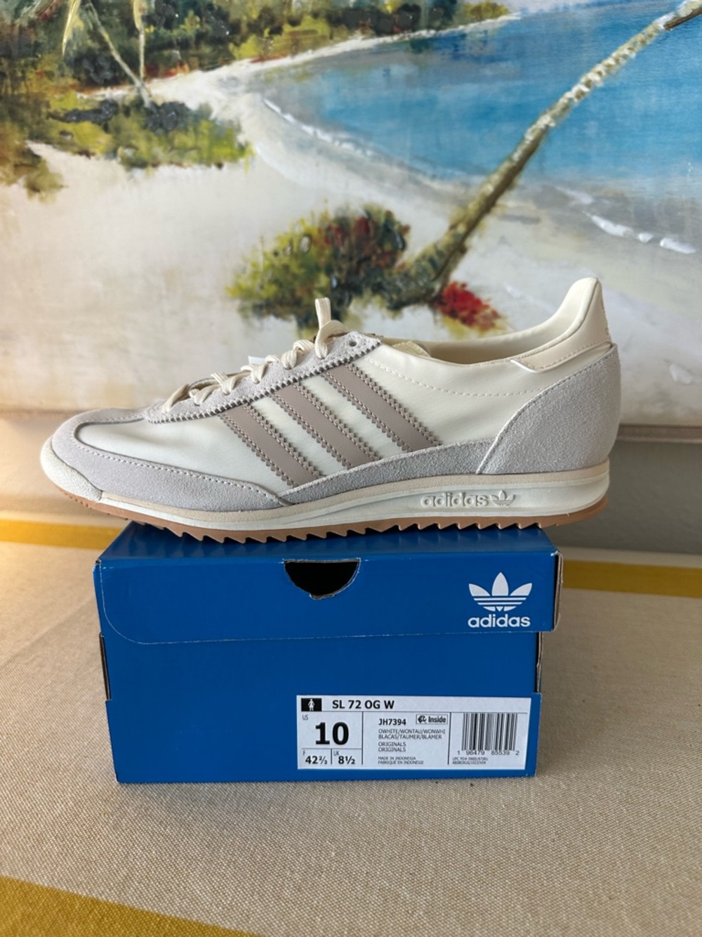 Adidas SL 72 OG Men’s Cream White Running Sneakers New